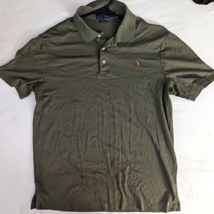 Olive green polo Ralph Lauren polo top size:M